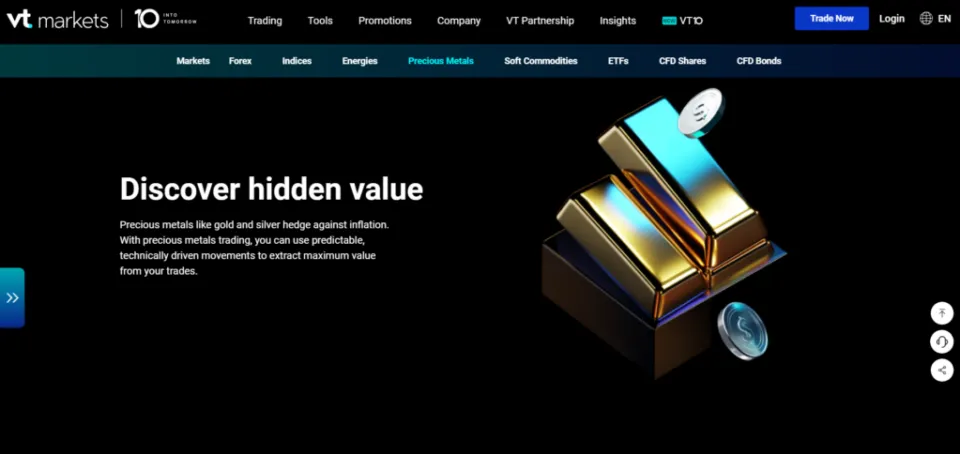 VT Markets Best Broker to trade Silver XAG/USD