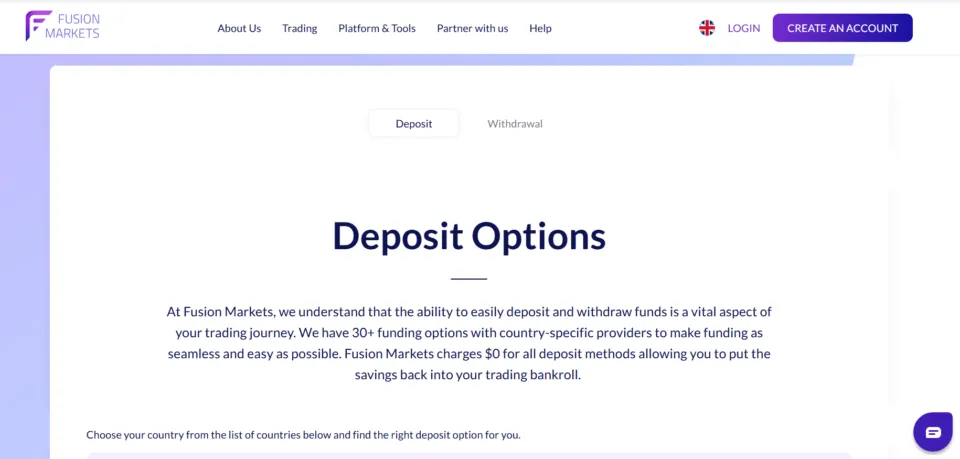 Fusion Markets PayPal Payment Method