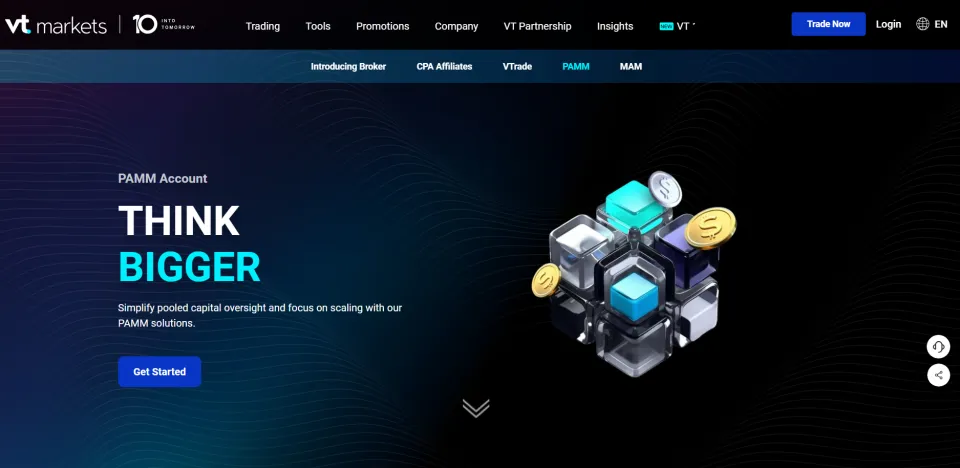 VT Markets PAMM Broker