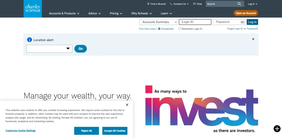 Charles Schwab - US Forex Broker