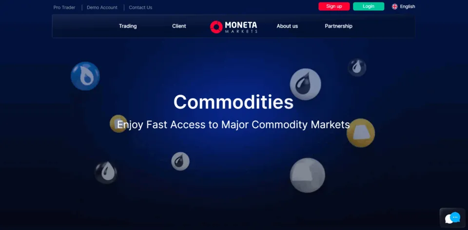 Moneta Markets Best Broker to trade Silver XAG/USD