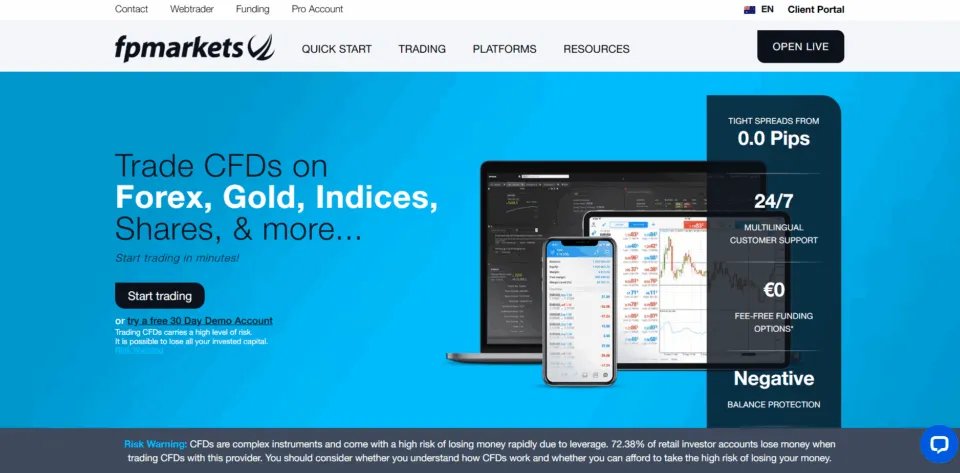 FP Markets Best NDD Forex Broker