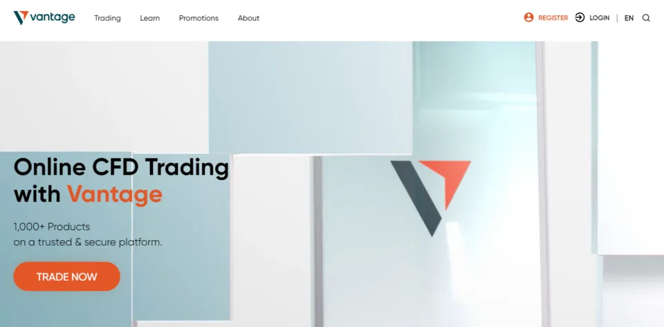 Vantage Markets website