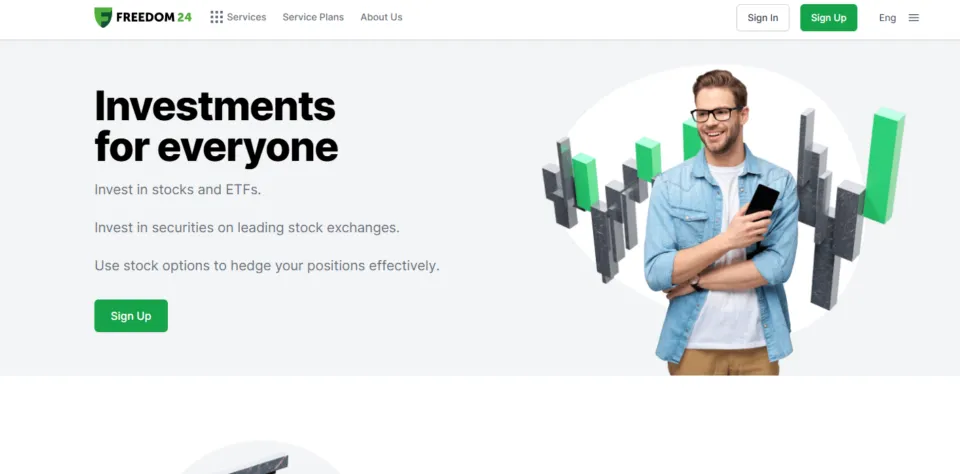 Freedom24 trading broker website