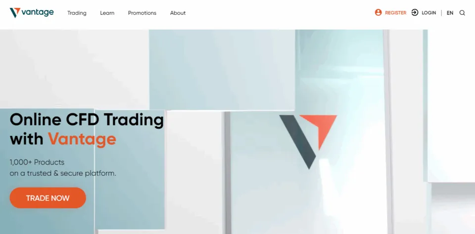 Vantage Markets website