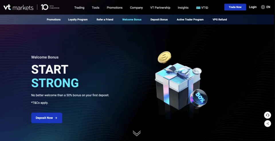 VT Markets offers multiple bonuses