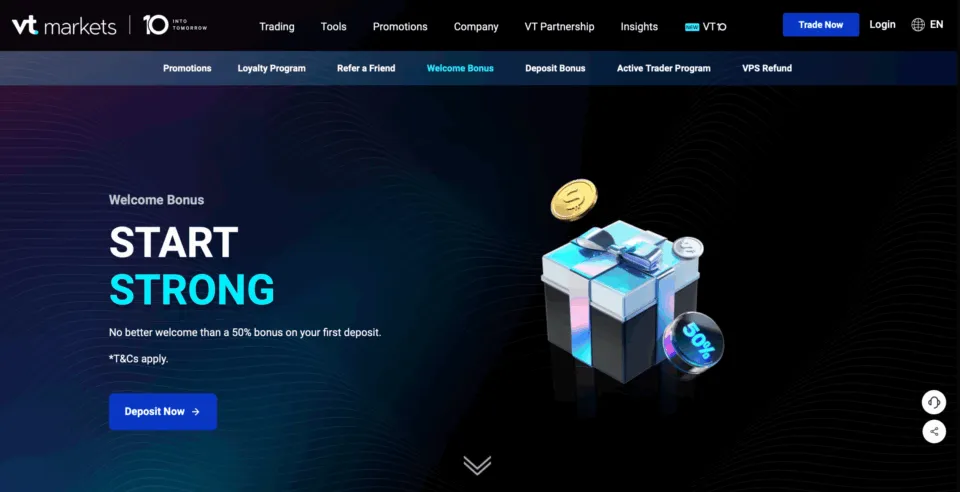 VT Markets offers multiple bonuses