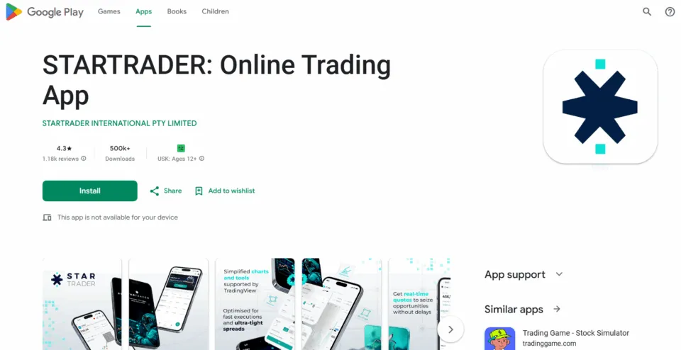 StarTrader Forex Trading App