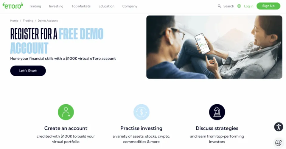 eToro - CFD Trading Demo Account