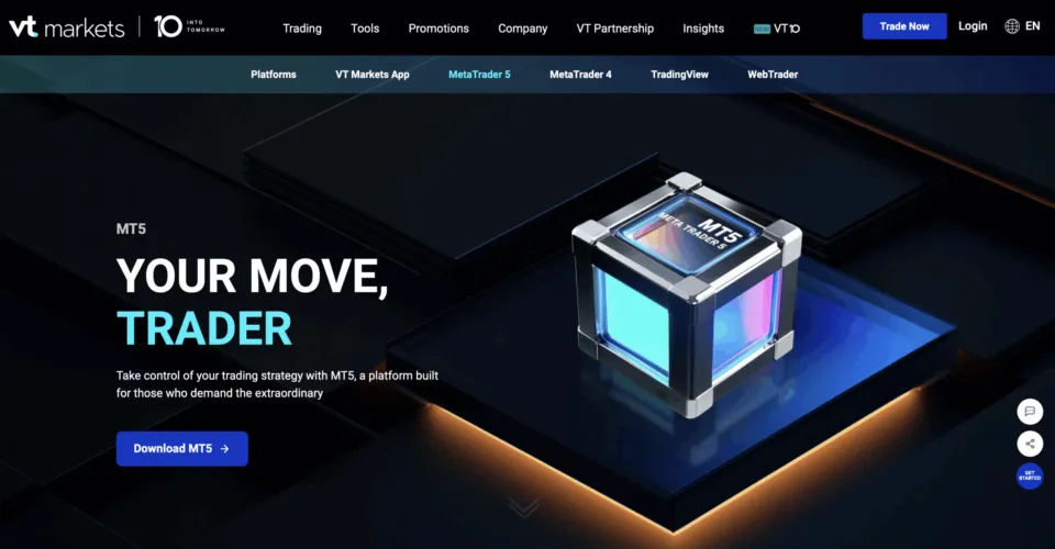 VT Markets Trading Crypto via MetaTrader