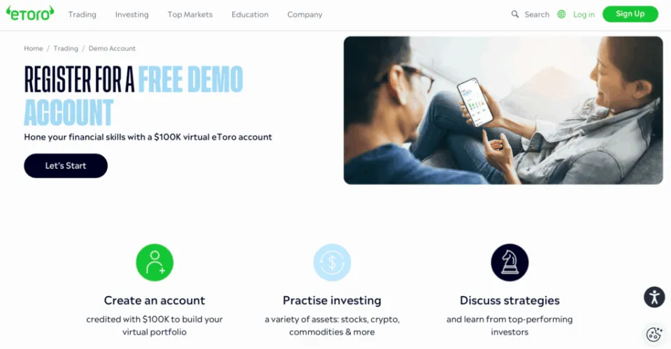 eToro - CFD Trading Demo Account