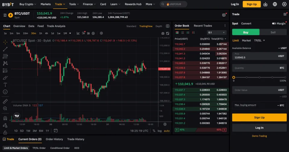 ByBit Crypto Trading Platform