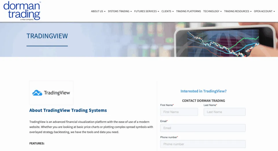 Dorman Trading TradingView Broker