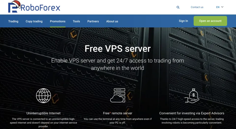 RoboForex VPS