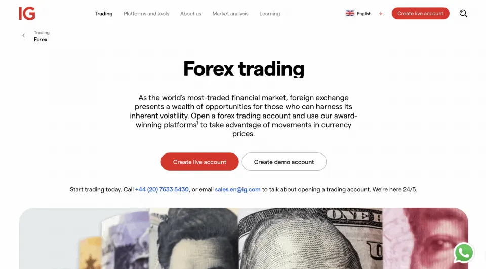 IG - Forex Broker in the UK