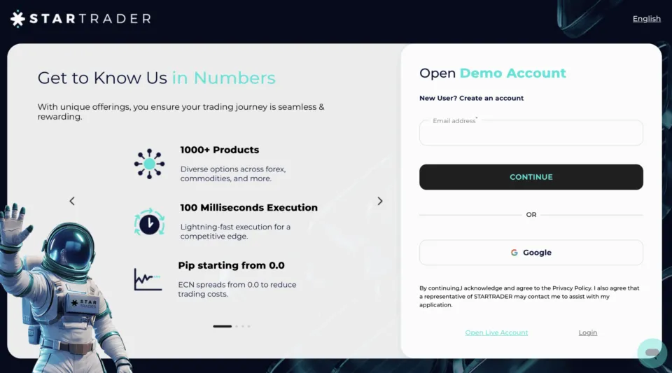 StarTrader - CFD Trading Demo Account