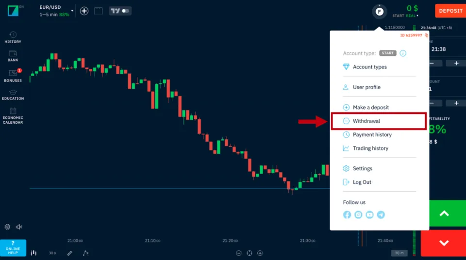 Binarium - Withdraw Funds as Nepalese Trader
