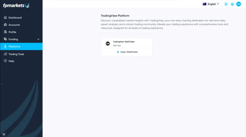 FP Markets Connect Trading Platform