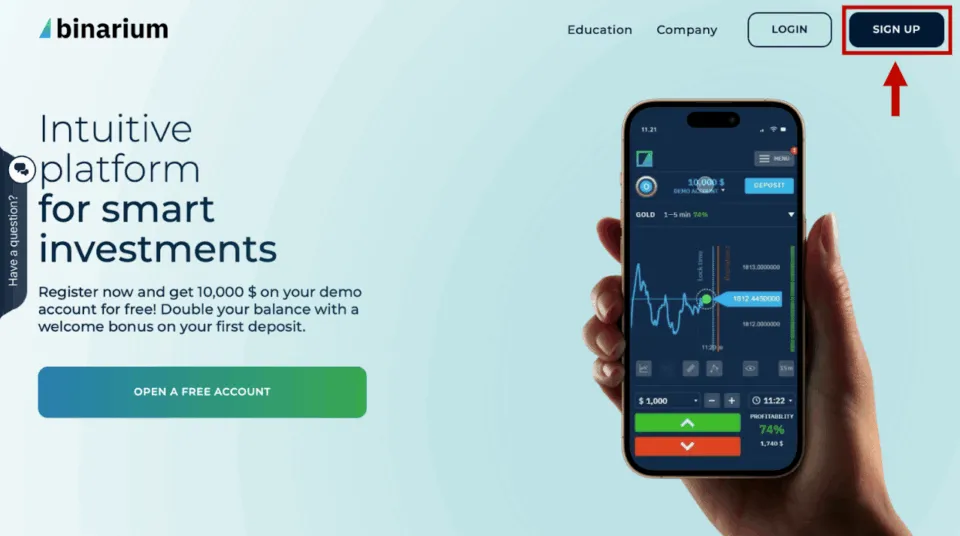 Binarium Sign-up to trade Binary Options in Nepal