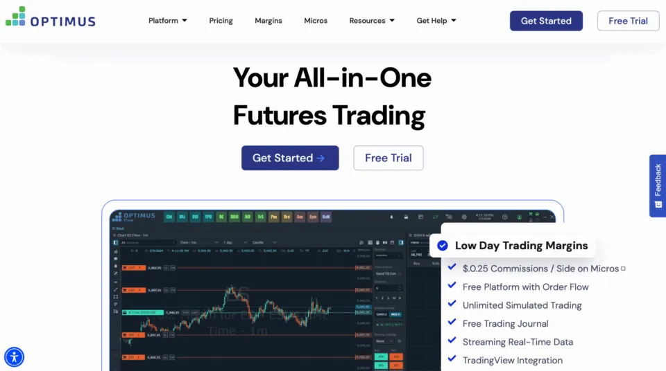 Optimus Futures - MT5 Futures Broker