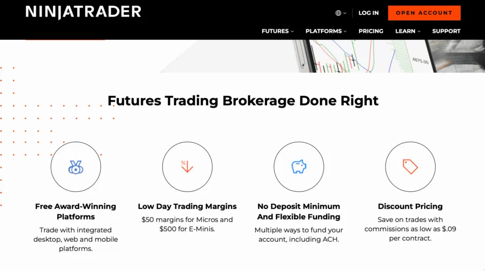 NinjaTrader Futures Broker