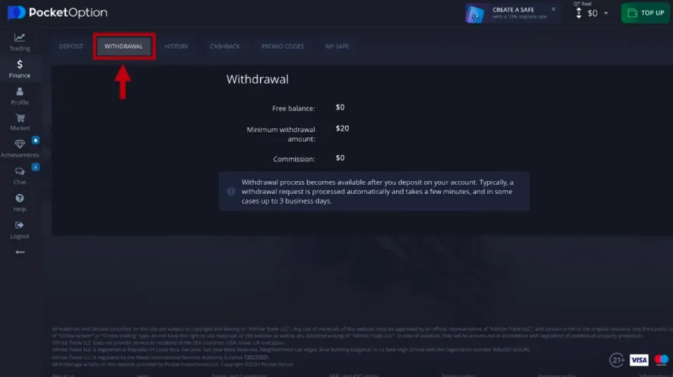 Pocket Option - Withdraw Funds as Indian Binary Options Trader