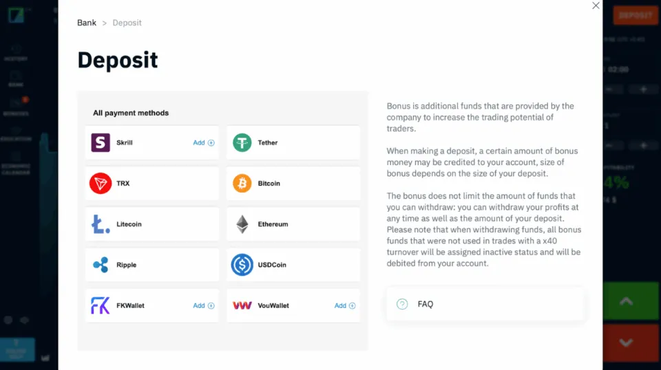 Binarium - Deposit Methods for Binary Traders in Nepal