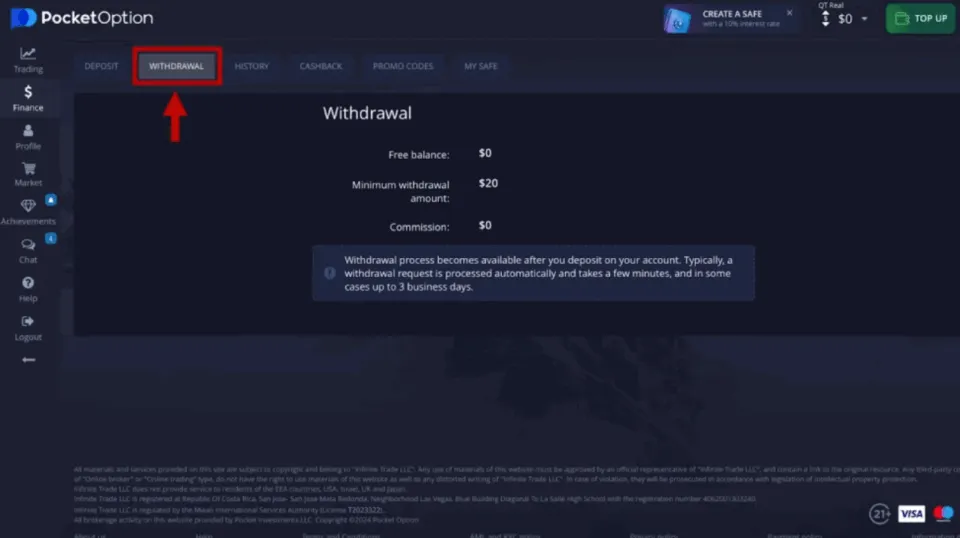Pocket Option - Withdraw Funds as Indian Binary Options Trader