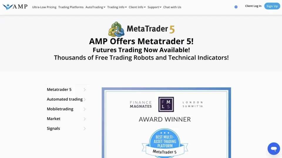 AMP Futures - MT5 Futures Broker