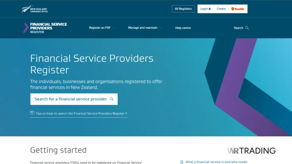Financial Service Providers Register (FSPR) New Zealand