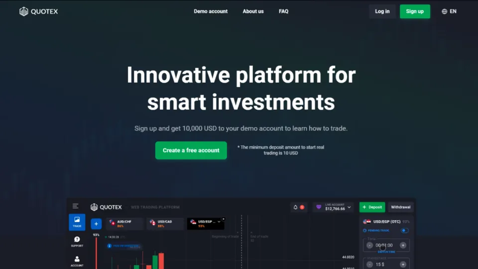 Quotex is an available broker in Nepal