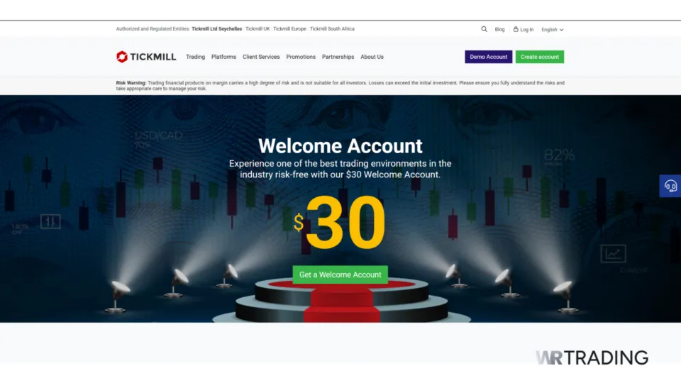Tickmill No Deposit Bonus Review