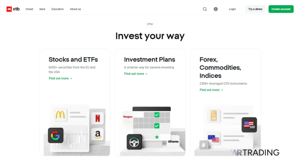 XTB Assets Available for Trading