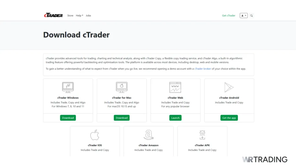 cTrader Download Demo Trading Platform