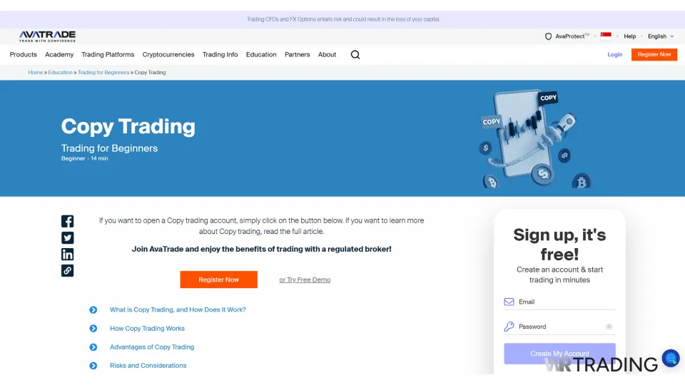 AvaTrade Copy Trading Platform