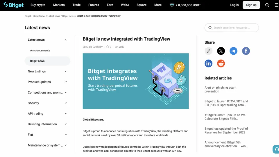 Bitget TradingView Crypto Broker