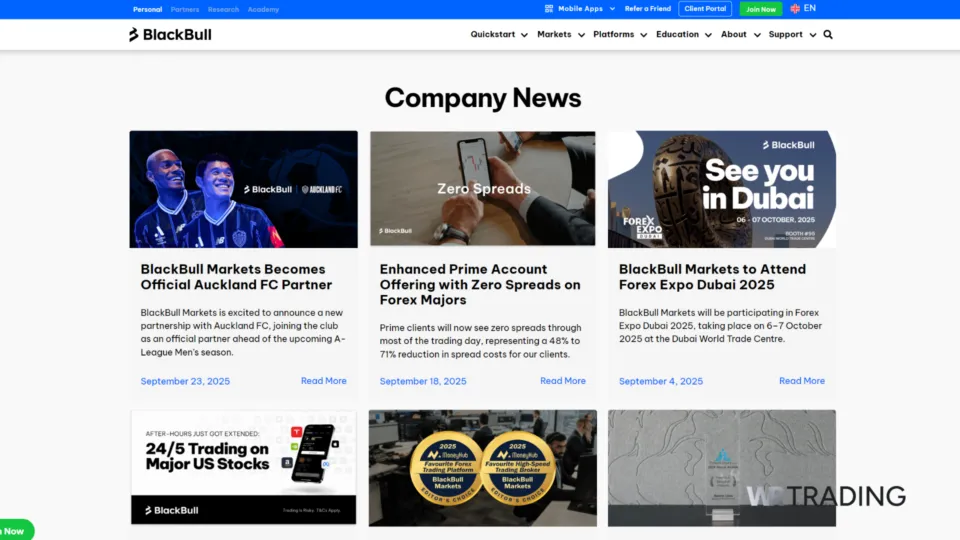 News Trading with BlackBull Markets News