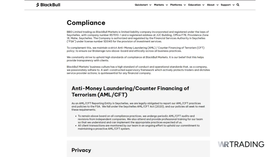 BlackBull Markets Offshore Broker Regulation