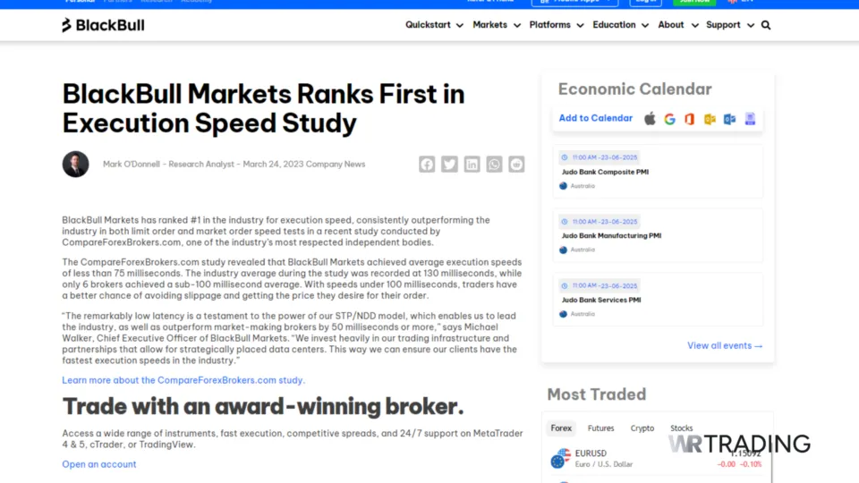 BlackBull Markets Instant Execution Forex Broker