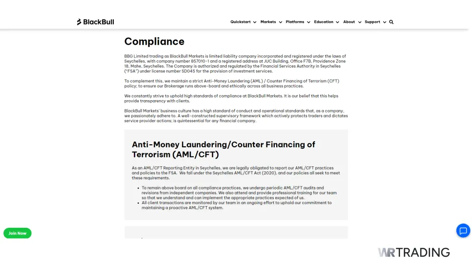 BlackBull Market Regulation & Compliance FSA