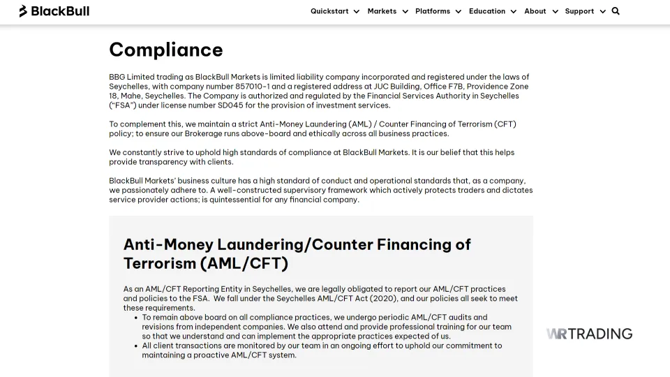 BlackBull Markets Regulation & Compliance