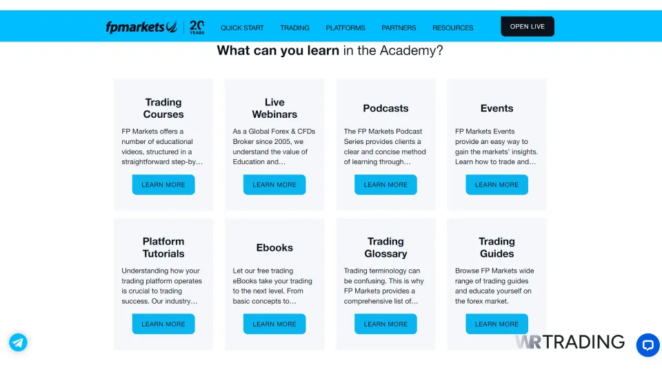 FP Markets Educational Resources