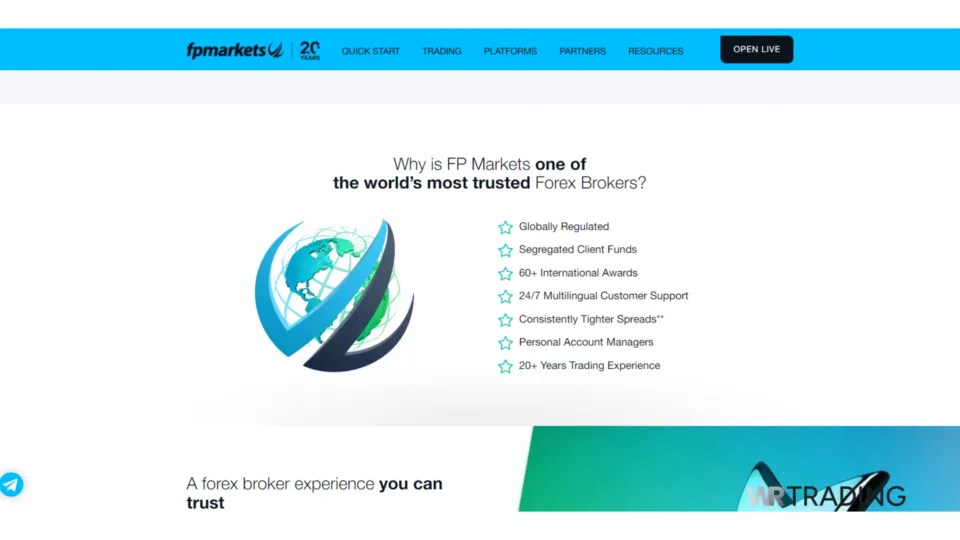 FP Markets Forex Scalping Details