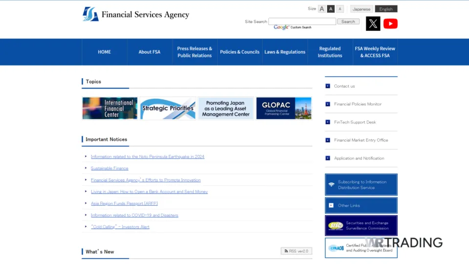 Financial Services Agency (FSA) Japan