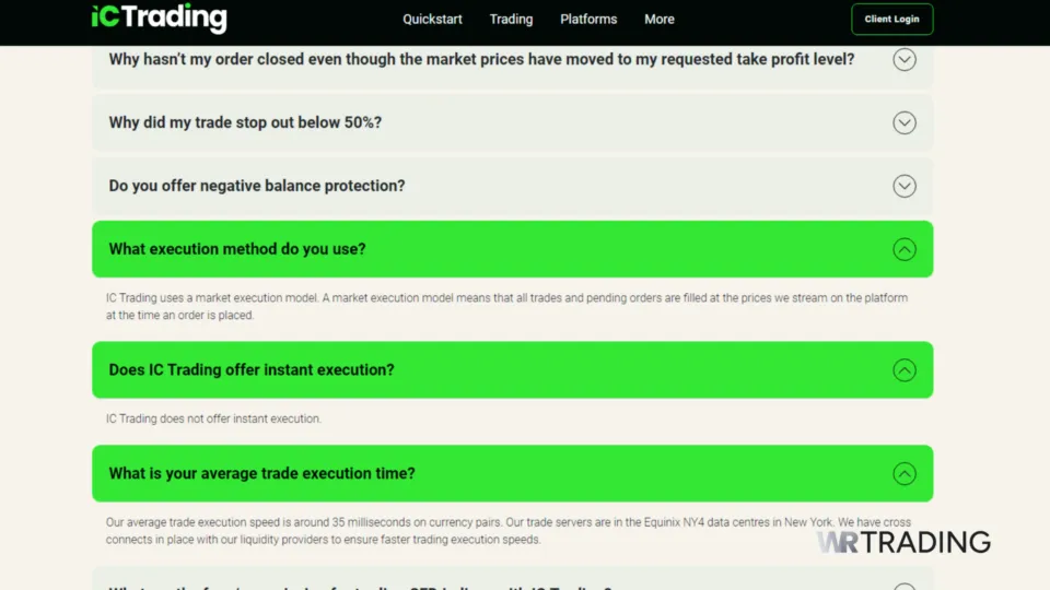 IC Trading Instant Execution Forex Broker