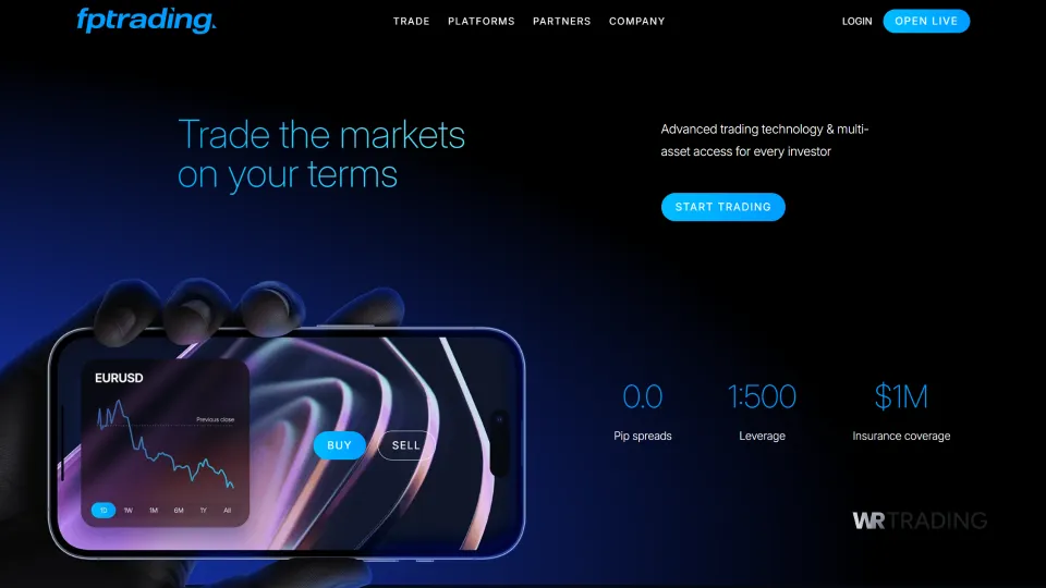 FP Trading cTrader platform with seamless integration and fast forex trade execution