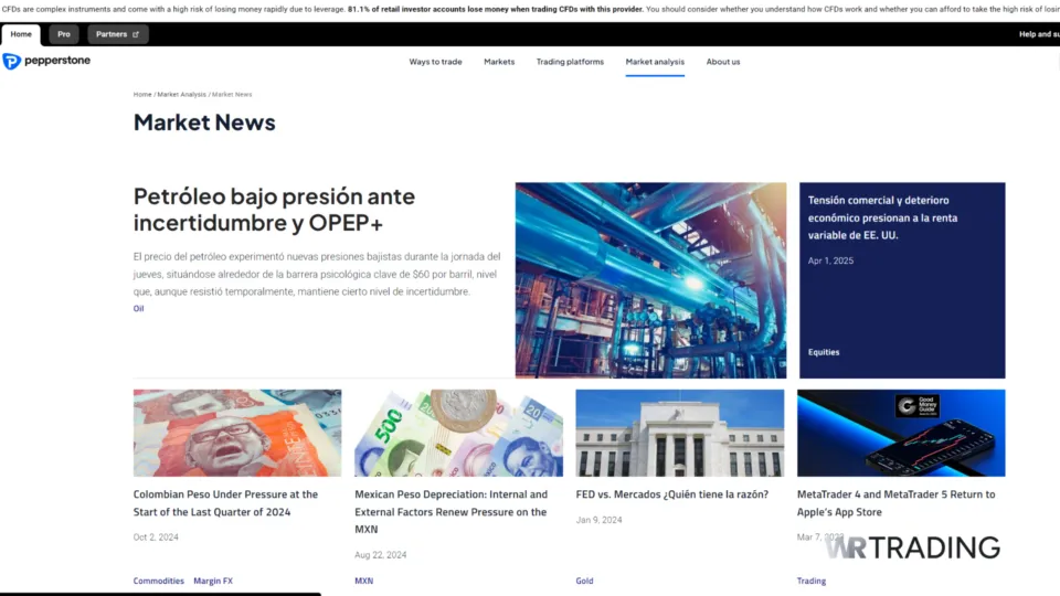 News Trading with Pepperstone Market News