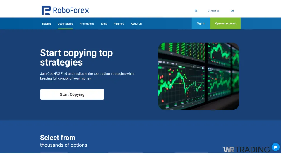 RoboForex Copy Trading Platform