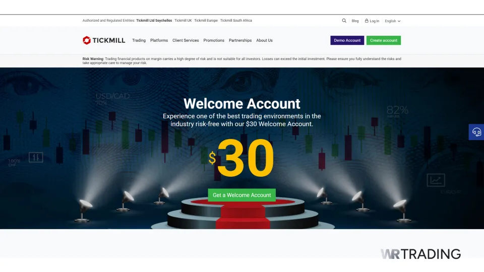 Tickmill No Deposit Bonus Review