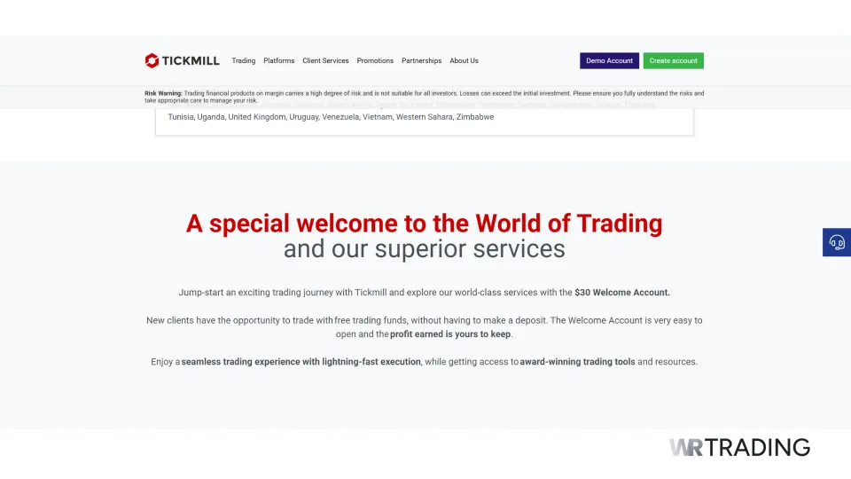 Tickmill Deposit Bonus